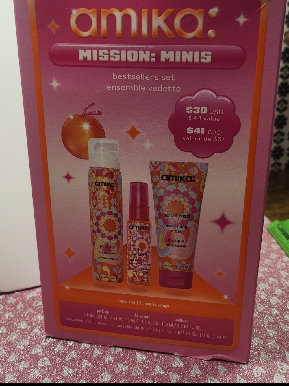 Amika Mission Minis- 3 piece set- new
